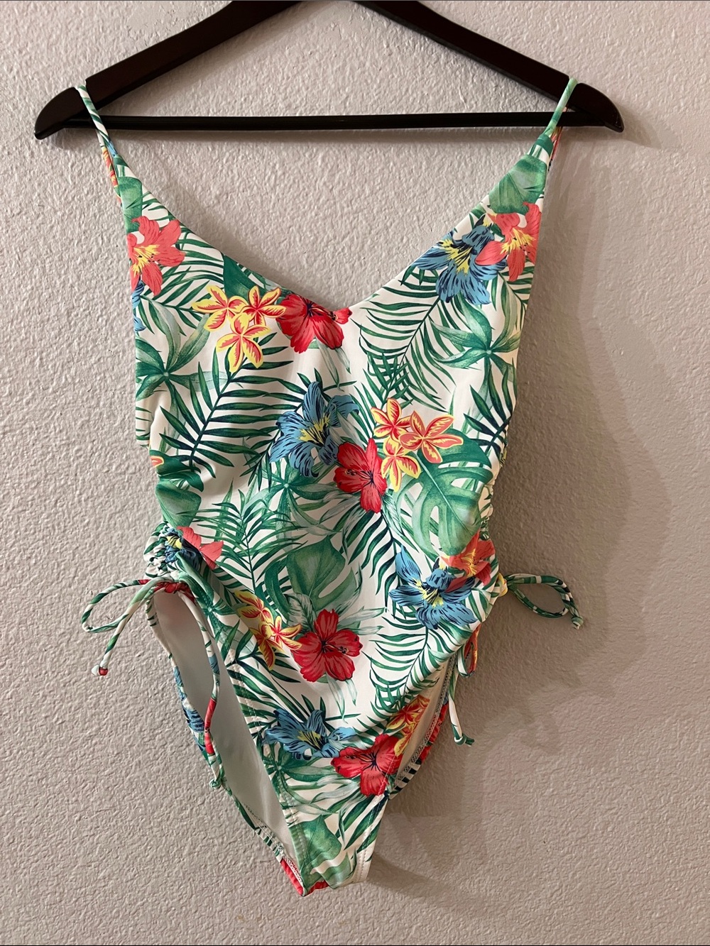 refuge Tropical Floral One-Piece Swimsuit - Green Multi